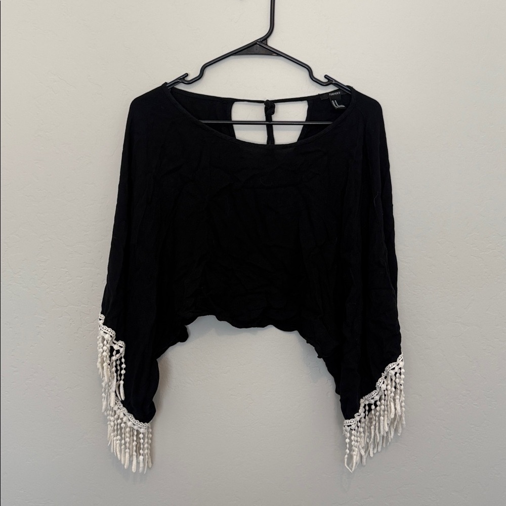 Forever 21 Black Crop Top
